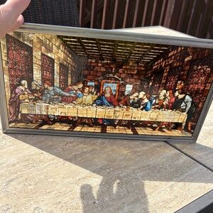 Stained Glass Last Supper Art